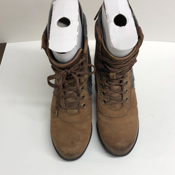 Sorel Lexie Wedge boots in Tobacco sz 6 - Picture 7 of 8